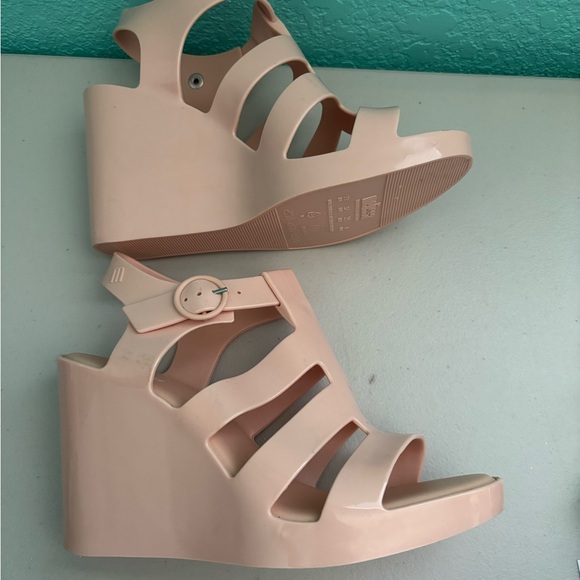 Melissa - Venus Jelly Wedge Heels Size 6 Made In Brazil - Picture 4 of 7